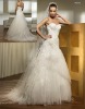 2010 elegant lace with beading bridal wedding gown HS0844