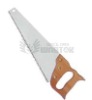 Handsaw with wooden handle