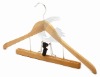 Natural wooden suit hanger - GDW036