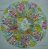 colorful flower  PVC shower cap