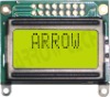 Alphanumeric STN mono LCD ATM0802A-FL(Y)-YBW