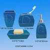 Blue Color Ceramic Bathroom Set