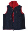 100% poly navy vest jacket/enterprise custom vest