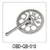 Steel salable chainwheel and crank