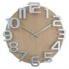 Big number wood clock