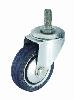 Treaded stem swivel caster