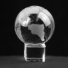 crystal ball with map