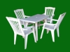 plastic table and chair