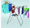 Folding  and movable butterfly type clothes rack