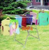 Folding and movable butterfly type clothes rack