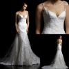 Hot Selling Embroidered bridal wedding gown HS0268