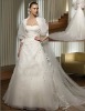 2010 elegant lace with beading bridal wedding gown HS0840