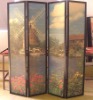 printing bamboo folding screen