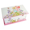 2012 new paper wrapped MDF women musical jewelry box