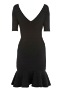 v-neck black sex party pencil dress