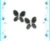 animal pierced earring,beautiful butterfly earrings,silver jewelry earrings(S6053E)