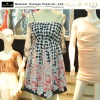 Printed flowers fashion ladies braces skirts