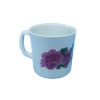 flower print melamine cup with handled