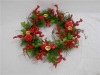 Wreath with candle holder