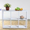 modern MFC 6 lattice wooden shelf