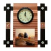 PAINTING WALL CLOCK--timepiece