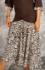 Lady's Ballroom Dance Skirt M011S_Coffee