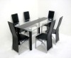 metal glass dining tablemodern dining set