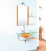 GLASS BATHROOM CABINET