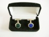 Fashion cufflinks / Metal ruby cufflinks