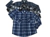 Men's Fashion Print Check Shirt