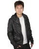 pu leather jacket(pu jacket,mens leather jacket)(09726)