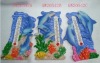 Resin dolphin,thermometer