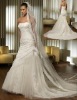 2010 elegant lace with beading bridal wedding gown HS0834