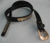 Alloy Sheet&Rhinestone PU Belt