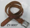 embossed fashion leather belt