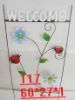 metal garden welcome card