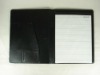 Black pu file holder with calculator