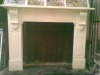 marble indoor fireplace