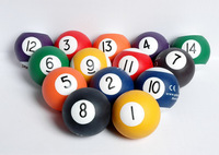 rubber foam billiard ball