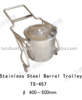 304 or 316L Stainless Steel Barrel Trolley