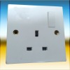 13A 1G wall switch with socket/ 1 gang socket switch