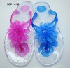 PI807-2/pvc flip flop/lady slippers/crystal slippers