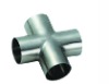 reducing cross stainless steel fitting