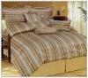 7 pcs jacquard comforter set bedding set