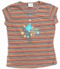 Children summer Tee  10332# coffee stripes