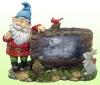 Poly resin gnome blackboard for Garden