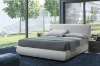 elegant modern leather bed