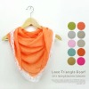 orange triangle lace scarf