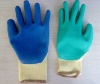 glove(Ten stitch latex rubber yarn glove )