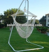 Rope hammock chair with steel stand 20DW01